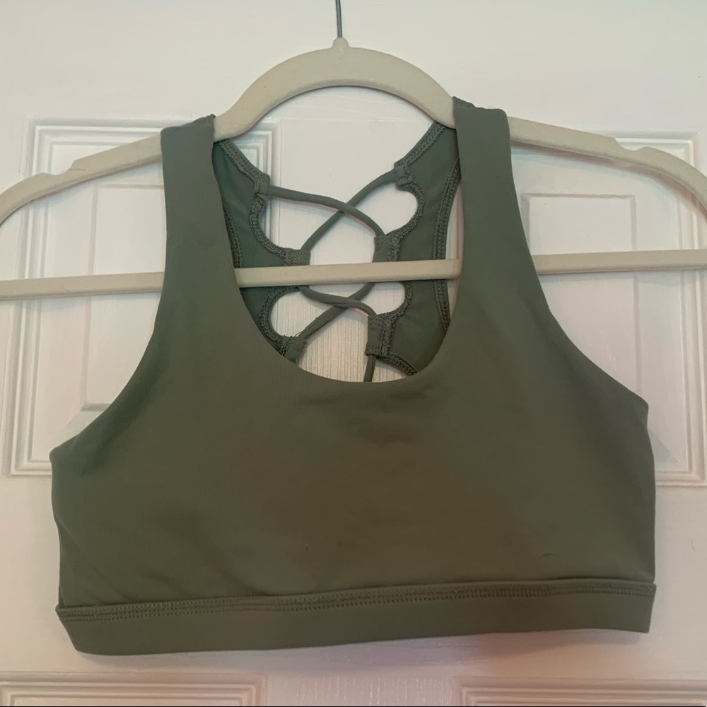 BuffBunny green sports bra FINAL PRICE